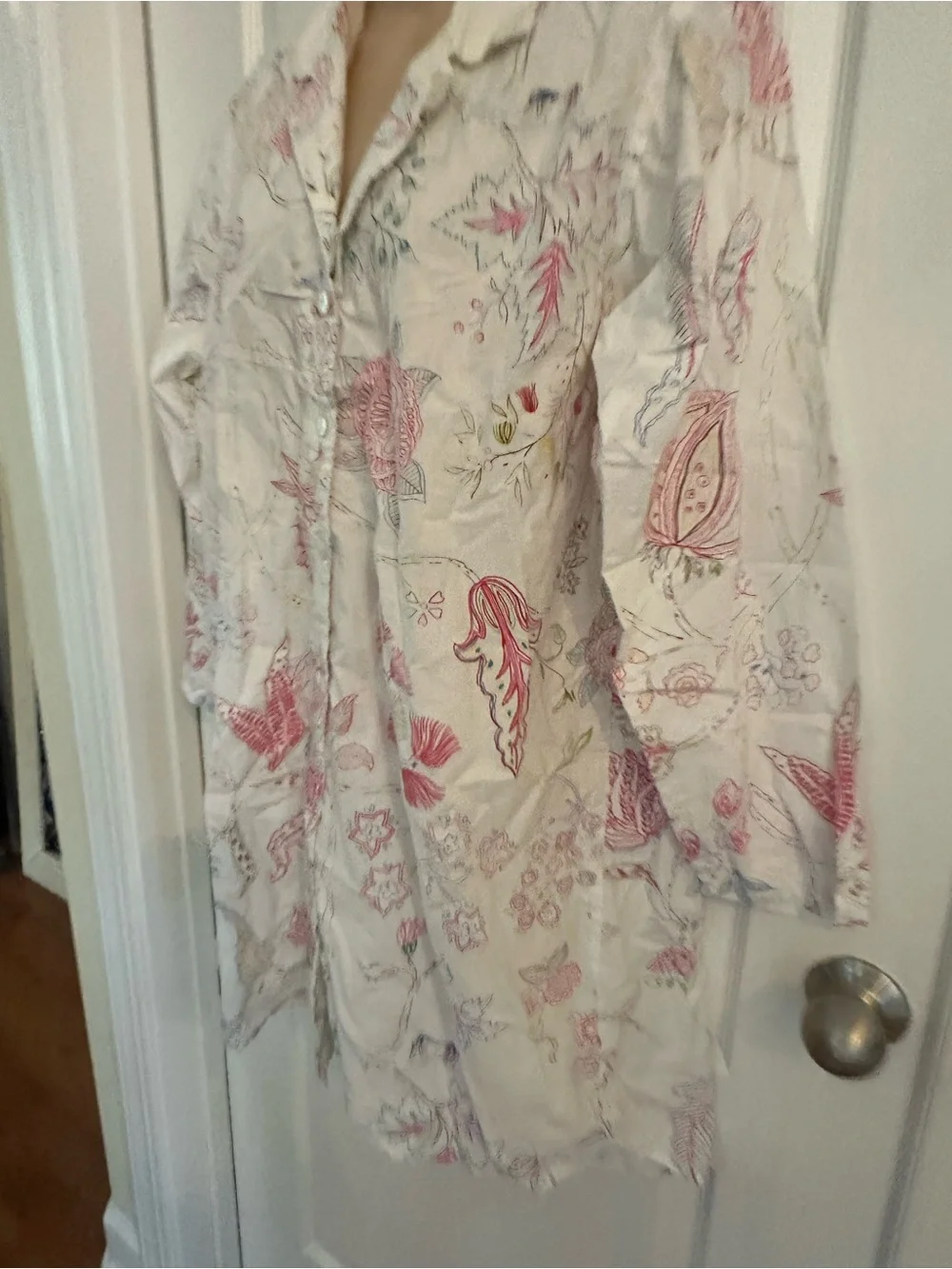 Pine Cone Hill Floral Botanical‎ Cotton Nightshirt Sleep Shirt